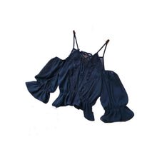 Load image into Gallery viewer, The Carmela Top (Navy Blue)
